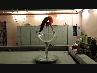 rehearsal of a number in a glass