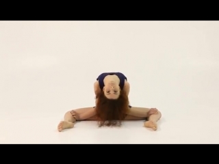 gymnastic girl with contortion and stretching