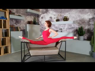 ballerina in flexible oversplits stretching.